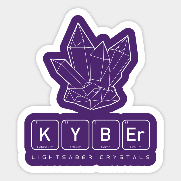 Kyber Crystals (v1) Sticker by sebisghosts